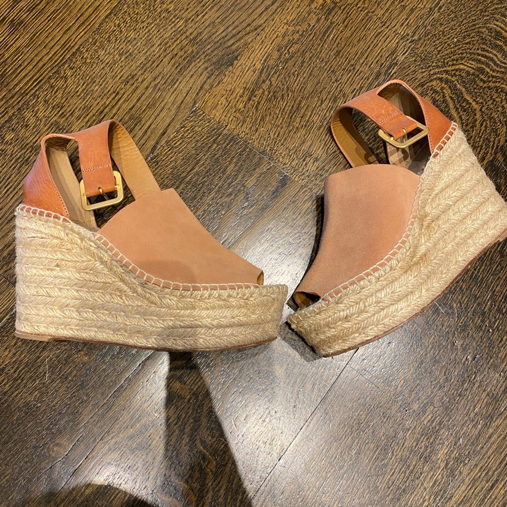 Chloe espadrille wedges. Worn 2x!